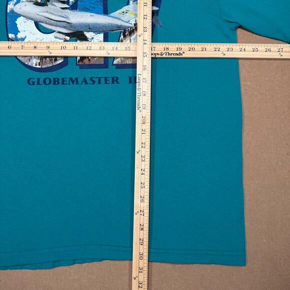 Vintage 90s C-17 Globemaster III Airplane T-Shirt XL USAF Factory Artwear USA #2 - Picture 6 of 6